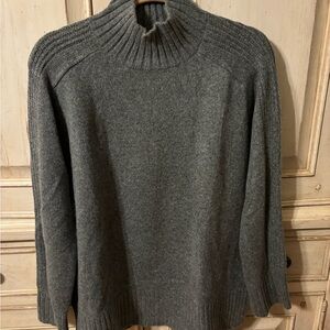 LOFT Women's Gray Turtleneck Sweater